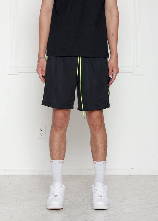 Blank State Men's Snap Button Gym Shorts in Black by Shop at Konus