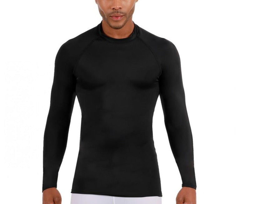 Insta Slim I.S.Pro USA Big & Tall Activewear Medium-Compression Raglan Long Sleeve T-Shirt W/Top Stitch - 2MAT010BT by InstantFigure - InstaSlim - InstantRecoveryMD