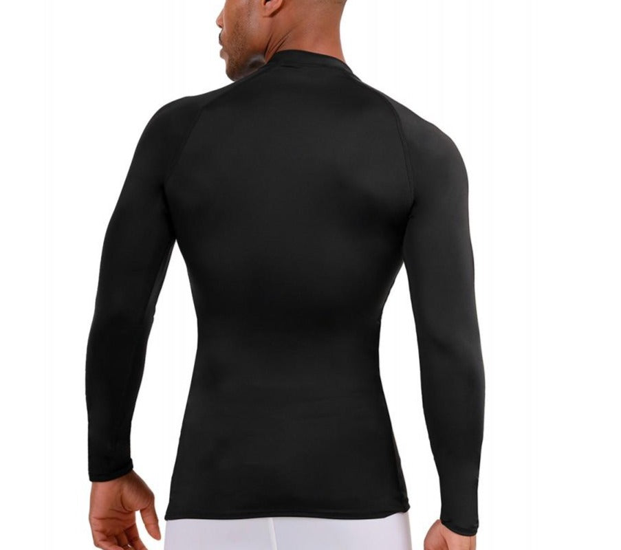 Insta Slim I.S.Pro USA Big & Tall Activewear Medium-Compression Raglan Long Sleeve T-Shirt W/Top Stitch - 2MAT010BT by InstantFigure - InstaSlim - InstantRecoveryMD