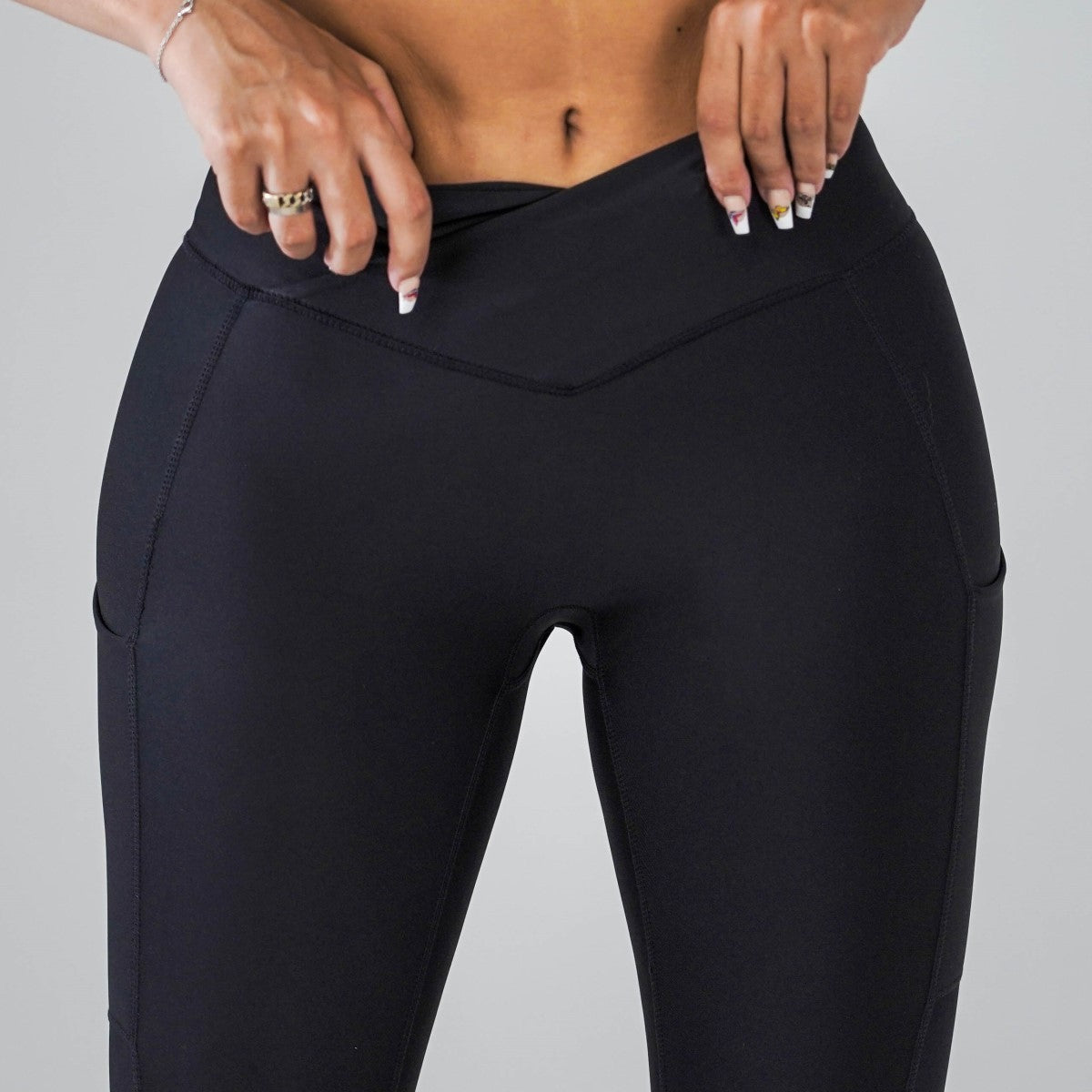 Pristine Pocket Capri Leggings | CLASSIC BLACK by Obsession Shapewear