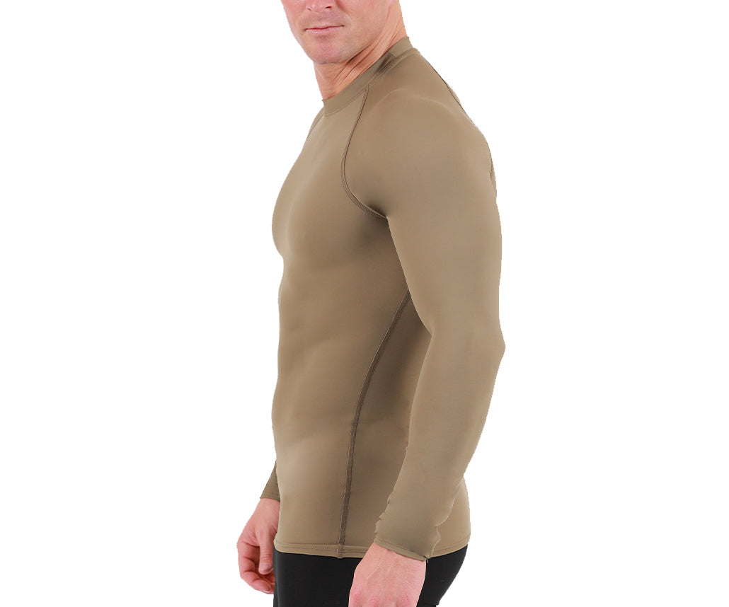 Insta Slim I.S.Pro USA Big & Tall Activewear Medium-Compression Raglan Long Sleeve T-Shirt W/Top Stitch - 2MAT010BT by InstantFigure - InstaSlim - InstantRecoveryMD