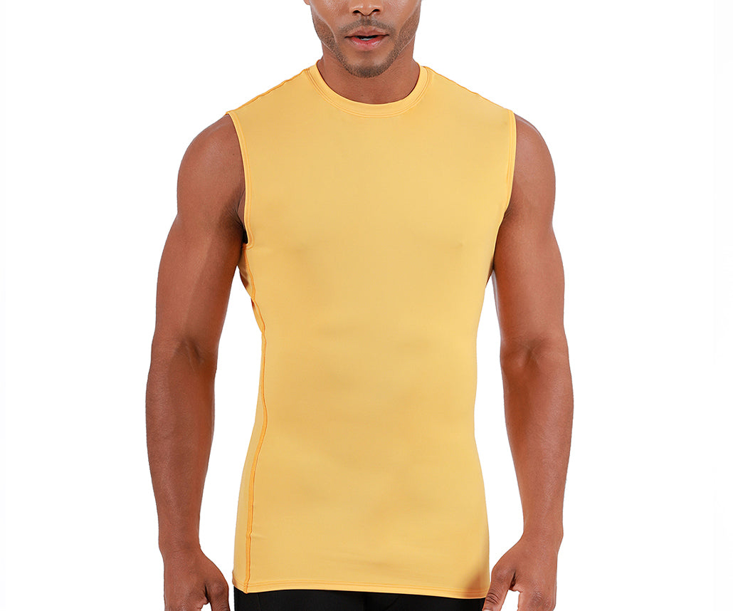 Insta Slim I.S.Pro USA Medium Compression Sleeveless High Crew Neck Shirt - 2MAT018 by InstantFigure - InstaSlim - InstantRecoveryMD