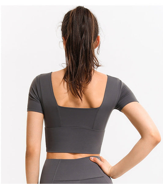 Contouring Square Neck Cropped Top by Anna-Kaci