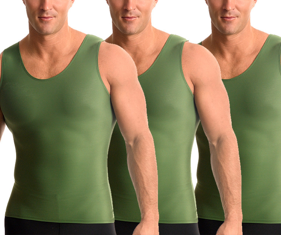 3-Pack Insta Slim I.S.Pro USA Activewear Compression Muscle Tank MA0003 by InstantFigure - InstaSlim - InstantRecoveryMD