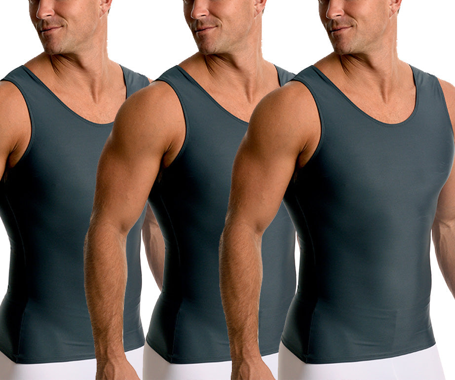 3-Pack Insta Slim I.S.Pro USA Activewear Compression Muscle Tank MA0003 by InstantFigure - InstaSlim - InstantRecoveryMD