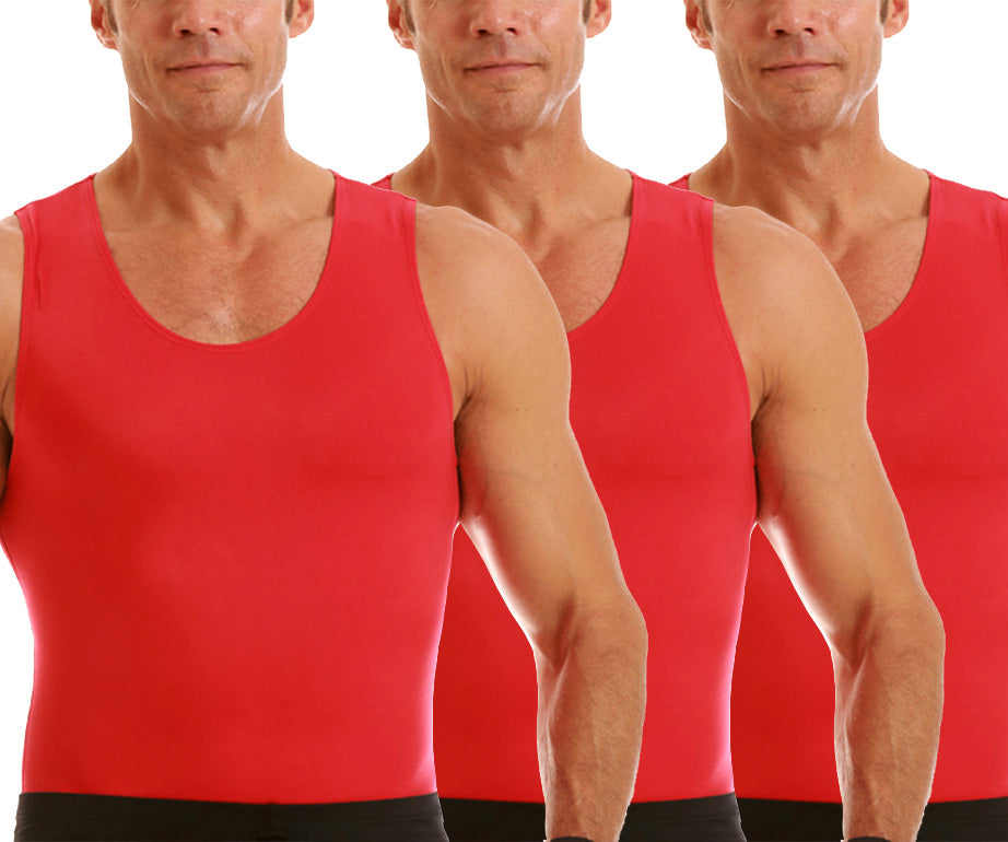 3-Pack Insta Slim I.S.Pro USA Activewear Compression Muscle Tank MA0003 by InstantFigure - InstaSlim - InstantRecoveryMD