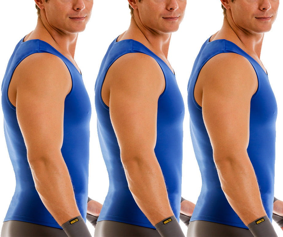 3-Pack Insta Slim I.S.Pro USA Activewear Compression Muscle Tank MA0003 by InstantFigure - InstaSlim - InstantRecoveryMD