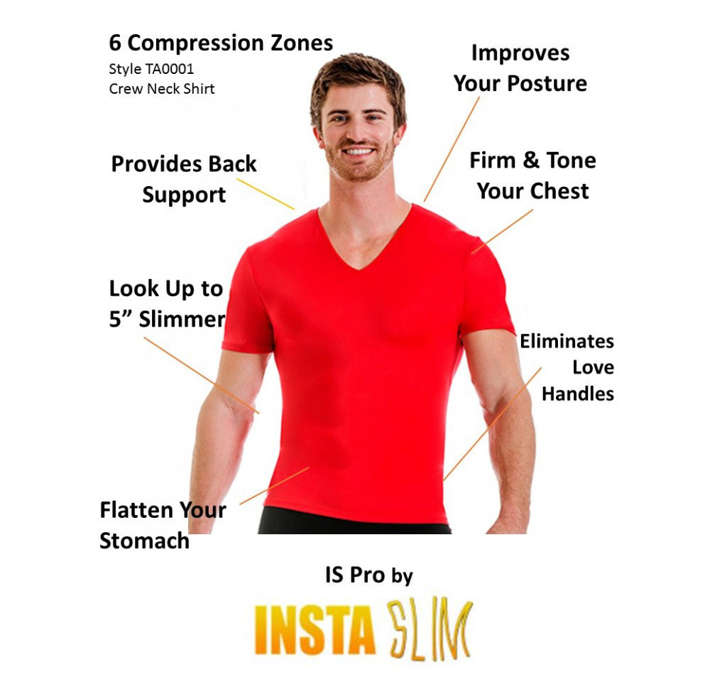 Insta Slim I.S.Pro USA Activewear Compression V-Neck VA0001 by InstantFigure - InstaSlim - InstantRecoveryMD