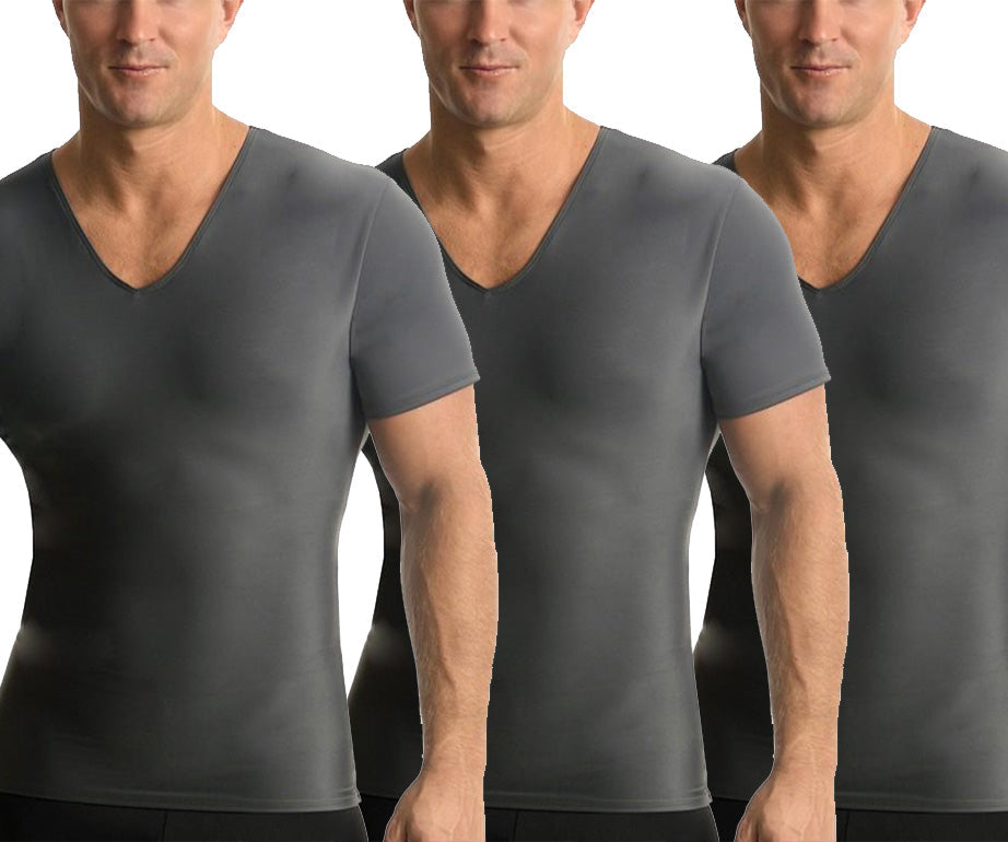 3-Pack Insta Slim I.S.Pro USA Activewear Compression V-Necks VA0003 by InstantFigure - InstaSlim - InstantRecoveryMD