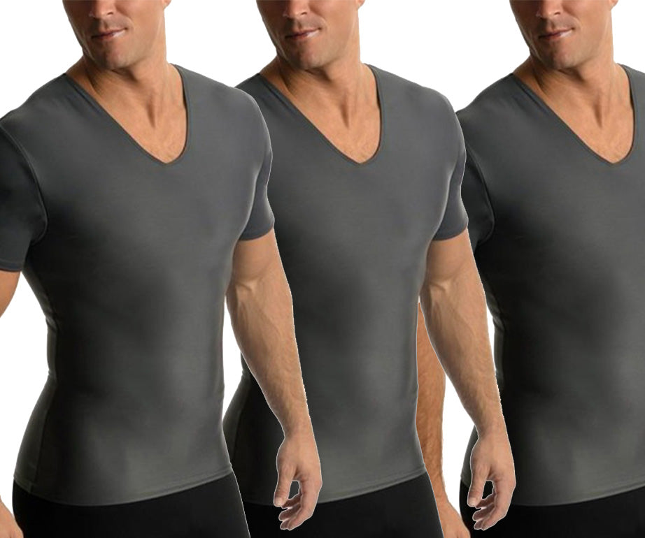 3-Pack Insta Slim I.S.Pro USA Activewear Compression V-Necks VA0003 by InstantFigure - InstaSlim - InstantRecoveryMD