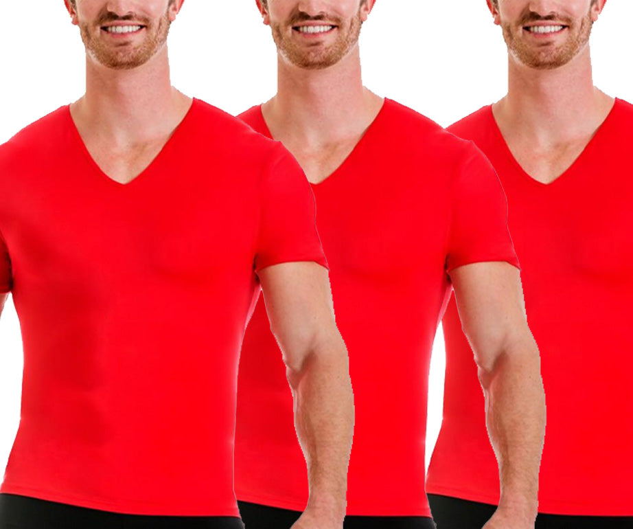 3-Pack Insta Slim I.S.Pro USA Activewear Compression V-Necks VA0003 by InstantFigure - InstaSlim - InstantRecoveryMD