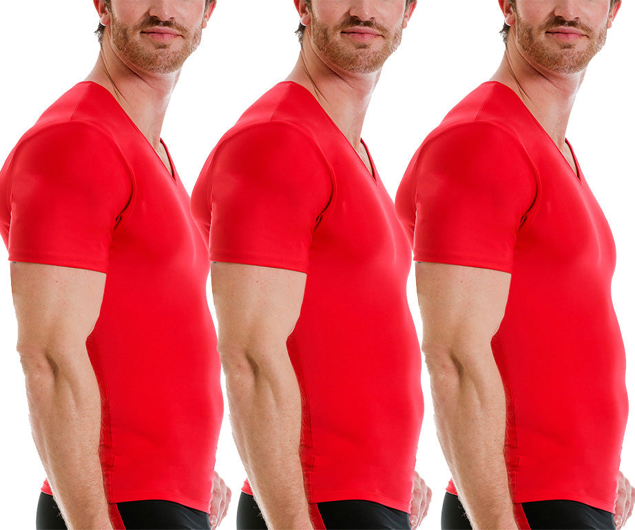 3-Pack Insta Slim I.S.Pro USA Activewear Compression V-Necks VA0003 by InstantFigure - InstaSlim - InstantRecoveryMD