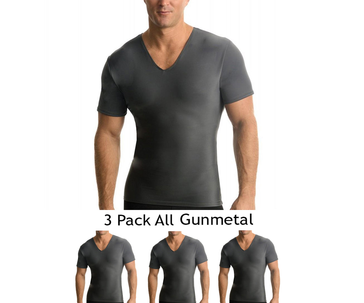 3-Pack Insta Slim I.S.Pro USA Activewear Compression V-Necks VA0003 by InstantFigure - InstaSlim - InstantRecoveryMD