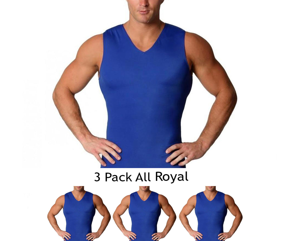 3 Pack Insta Slim I.S.Pro USA Activewear Sleeveless  V-Neck Tank VA00N3 by InstantFigure - InstaSlim - InstantRecoveryMD