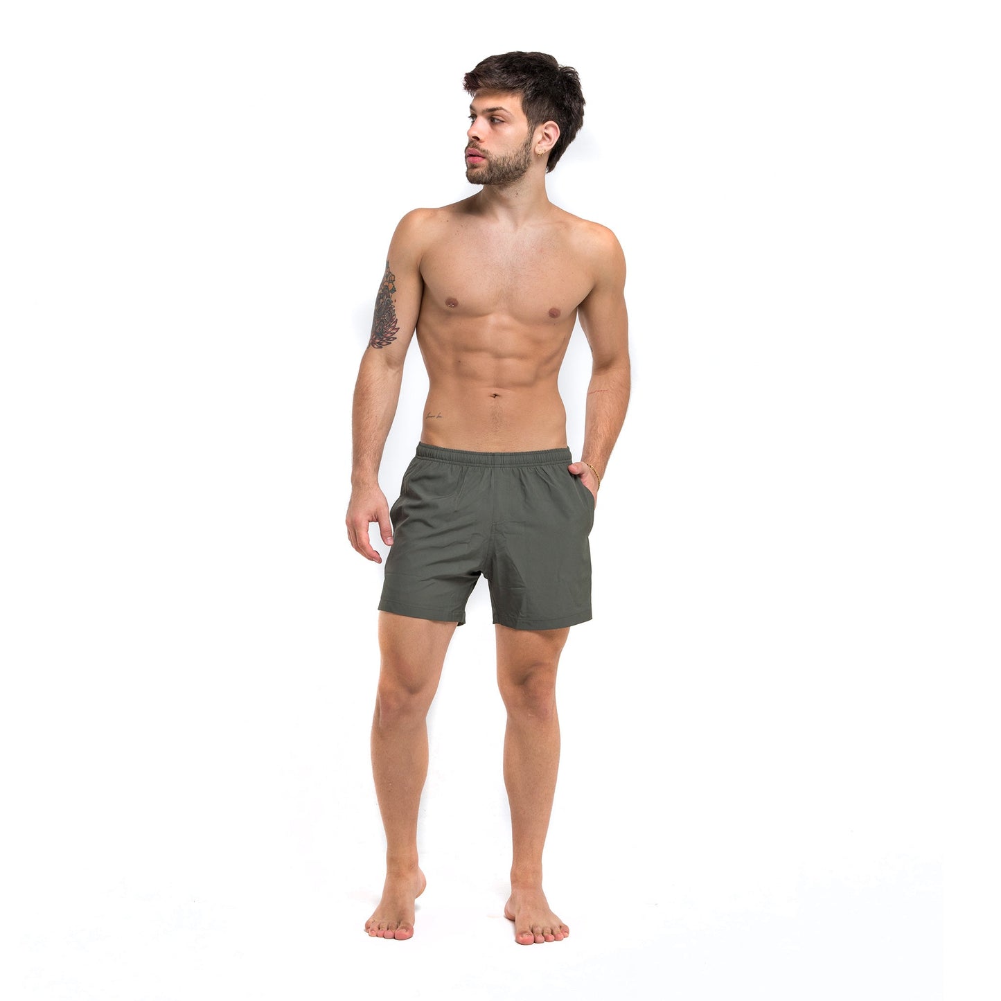 Performance Gym Short + Compression Liner - Green by Bermies