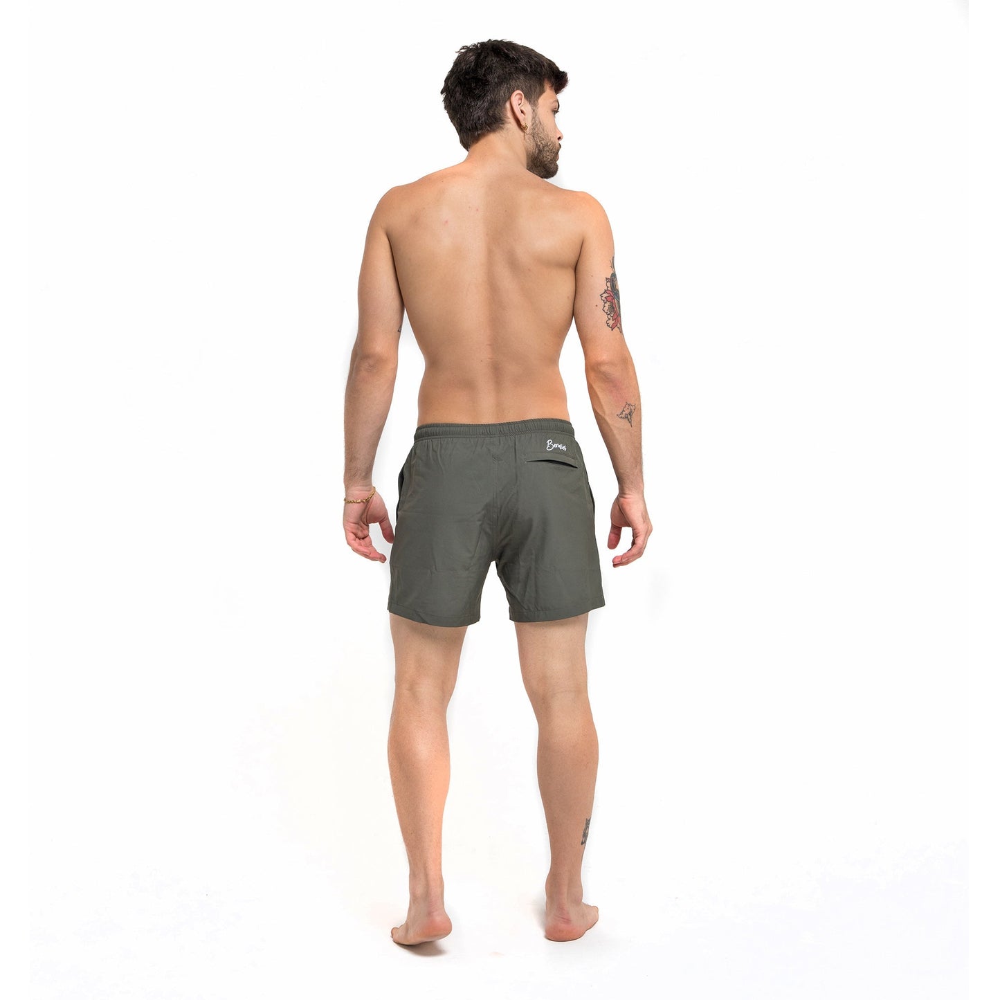 Performance Gym Short + Compression Liner - Green by Bermies