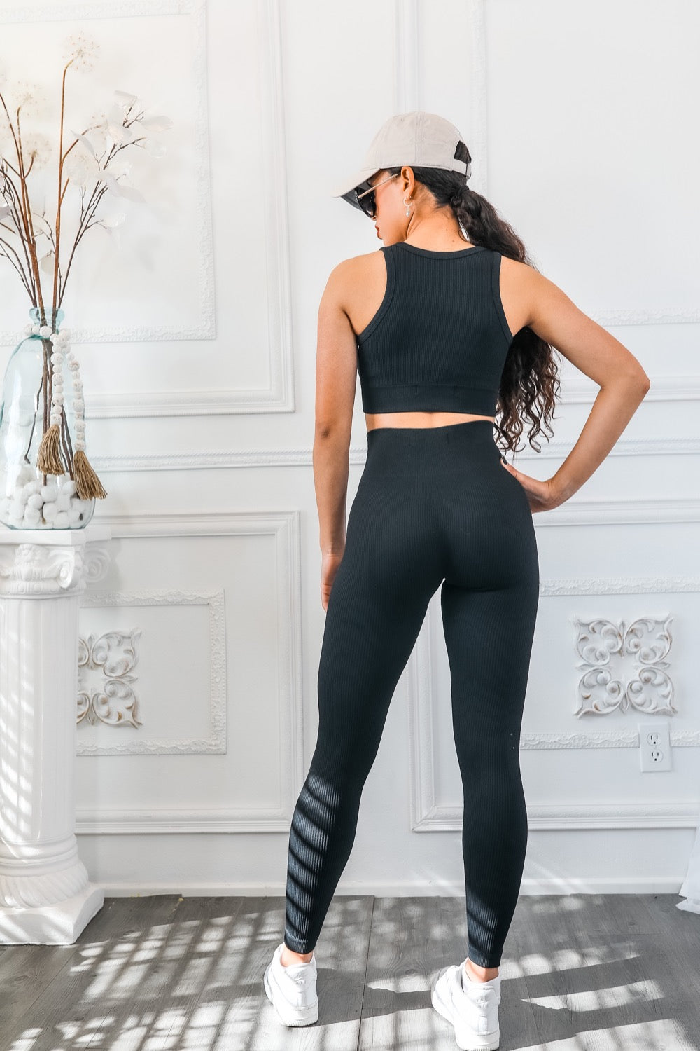 Next Level Ribbed Snatched Active Wear Pant Set by SURELYMINE