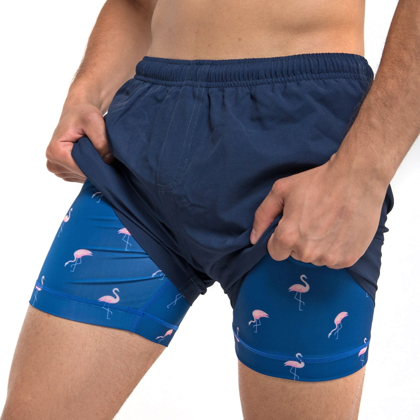 Performance Gym Short + Compression Liner - Navy by Bermies