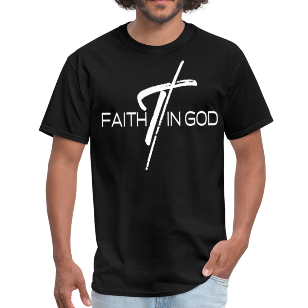 Mens T-shirt, Faith In God  Graphic Tee by inQue.Style