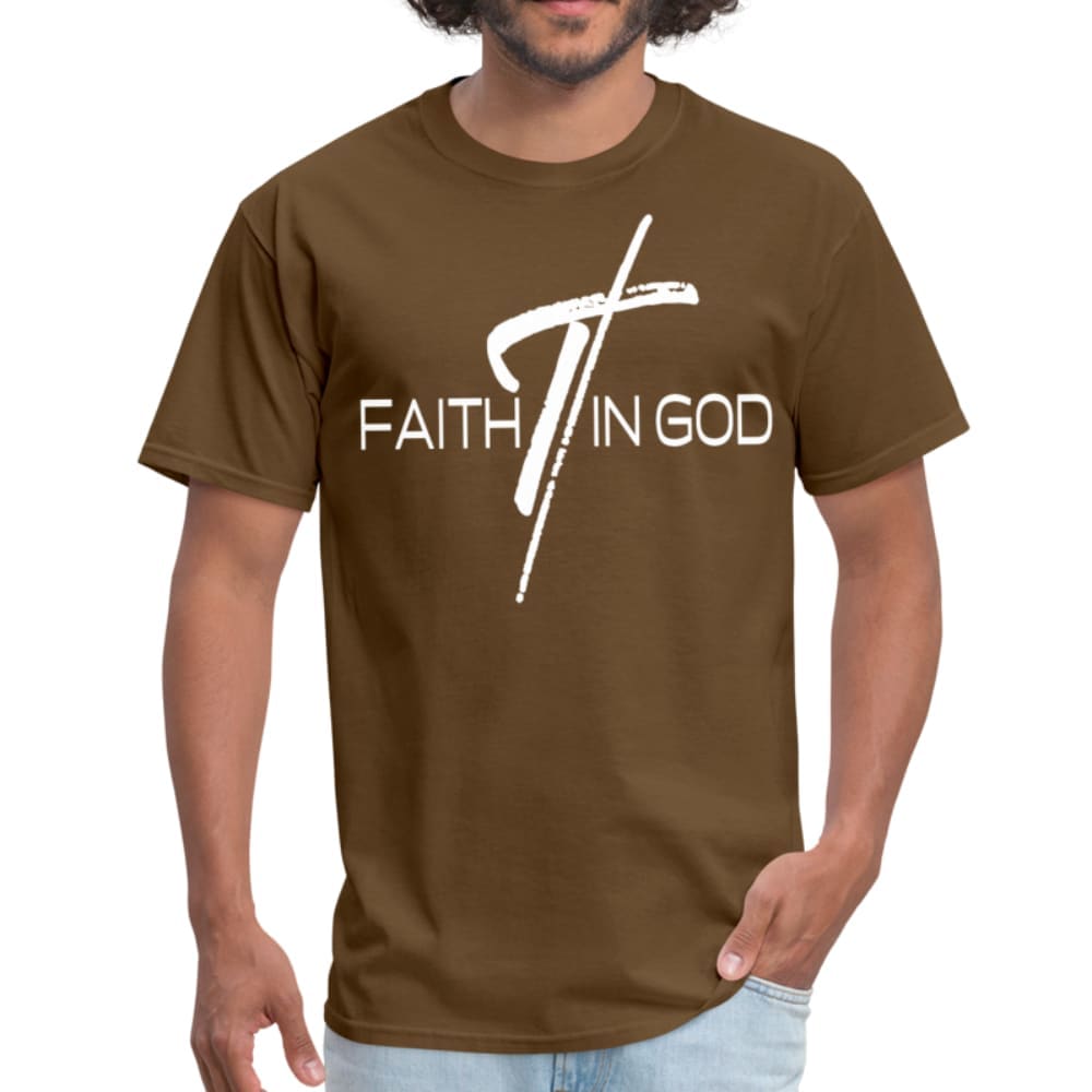 Mens T-shirt, Faith In God  Graphic Tee by inQue.Style