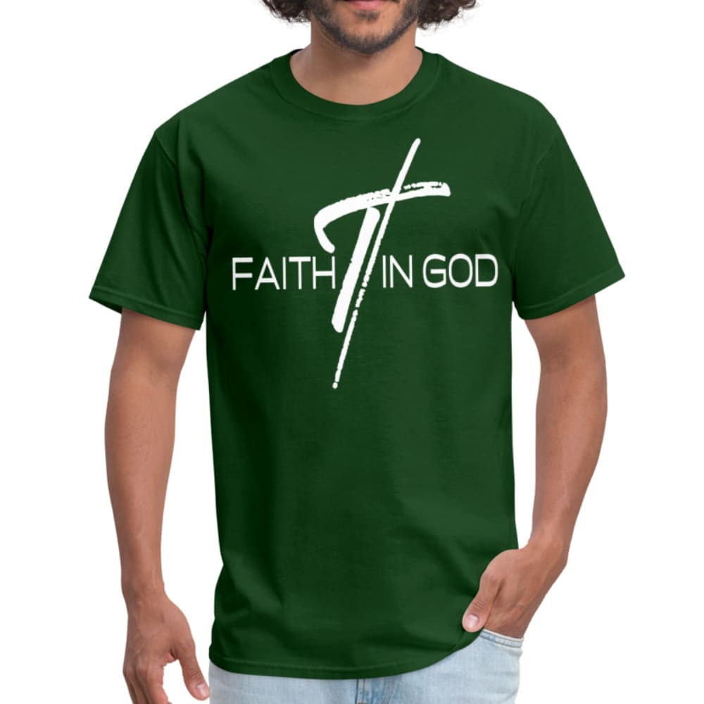 Mens T-shirt, Faith In God  Graphic Tee by inQue.Style