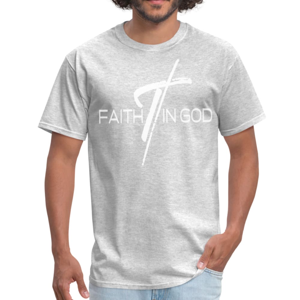 Mens T-shirt, Faith In God  Graphic Tee by inQue.Style