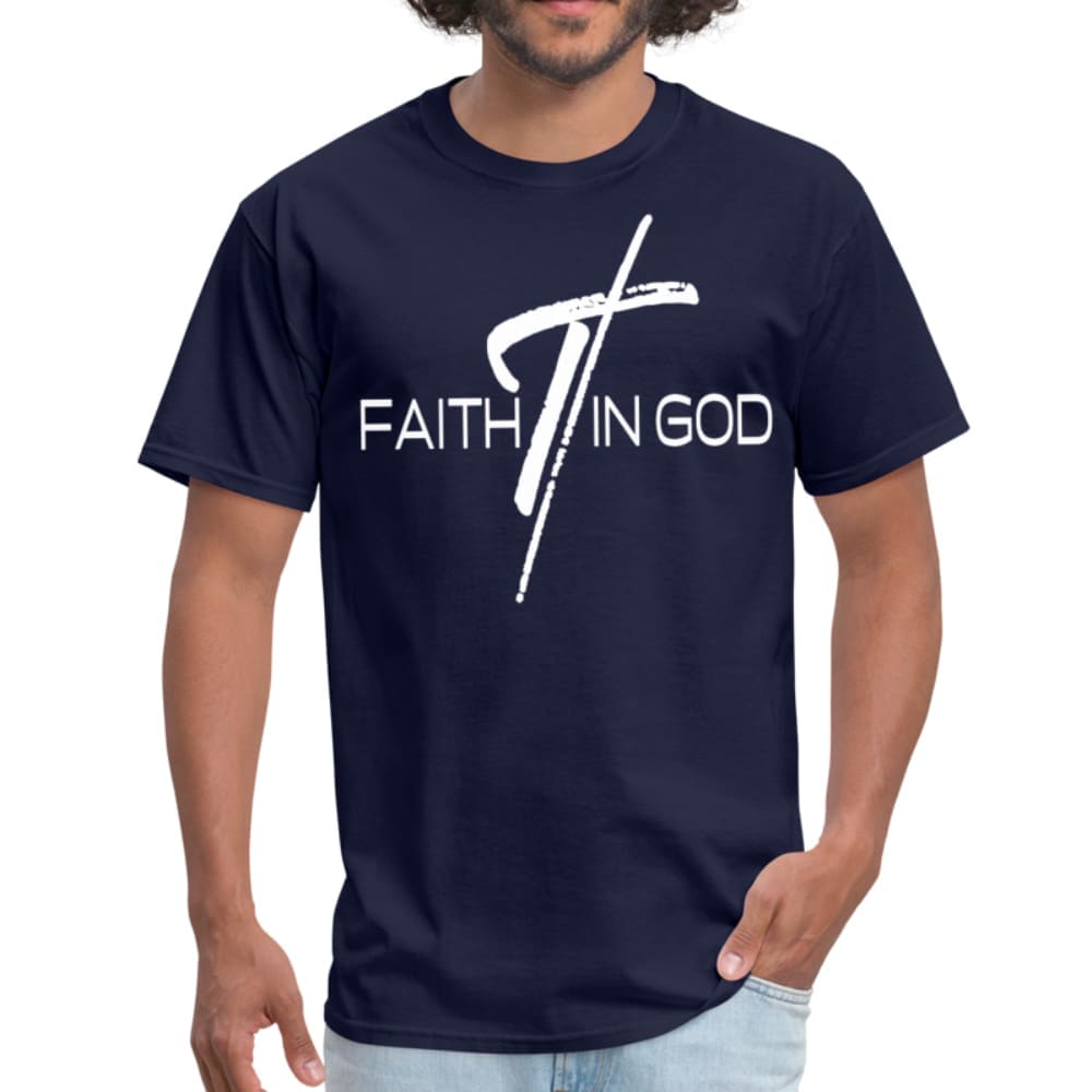 Mens T-shirt, Faith In God  Graphic Tee by inQue.Style