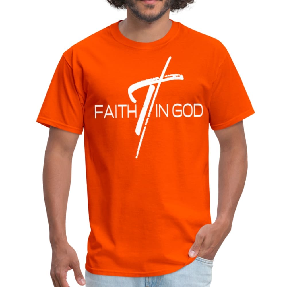 Mens T-shirt, Faith In God  Graphic Tee by inQue.Style