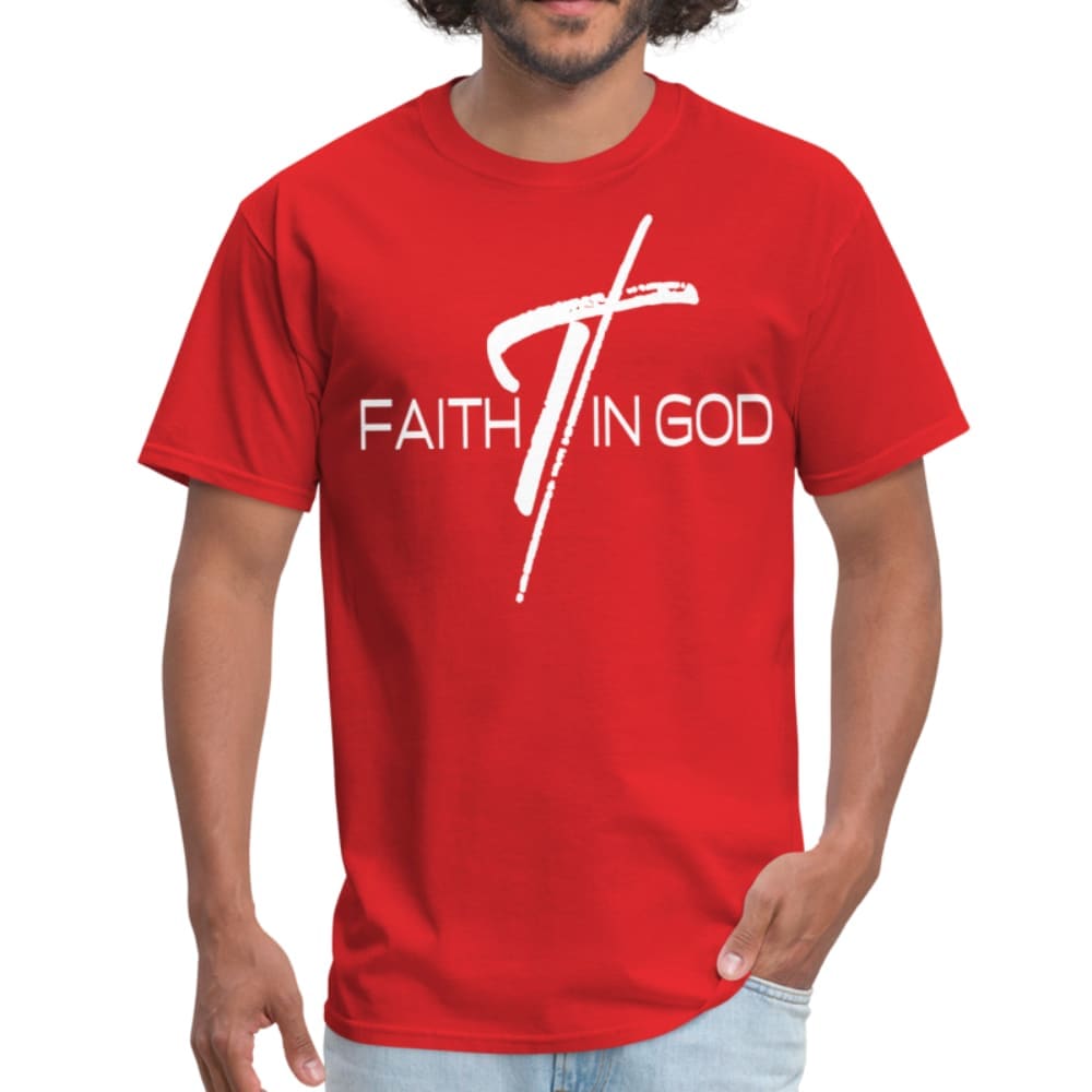 Mens T-shirt, Faith In God  Graphic Tee by inQue.Style