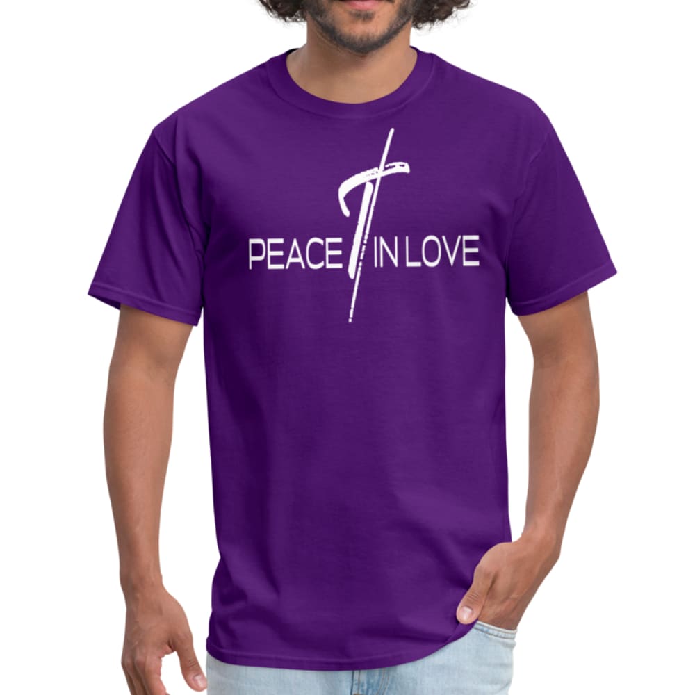 Men's T-shirt, Peace In Love  Graphic Tee by inQue.Style