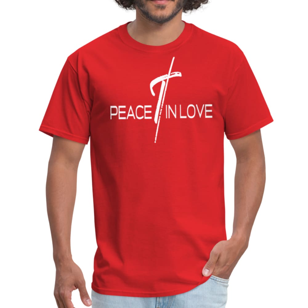 Men's T-shirt, Peace In Love  Graphic Tee by inQue.Style