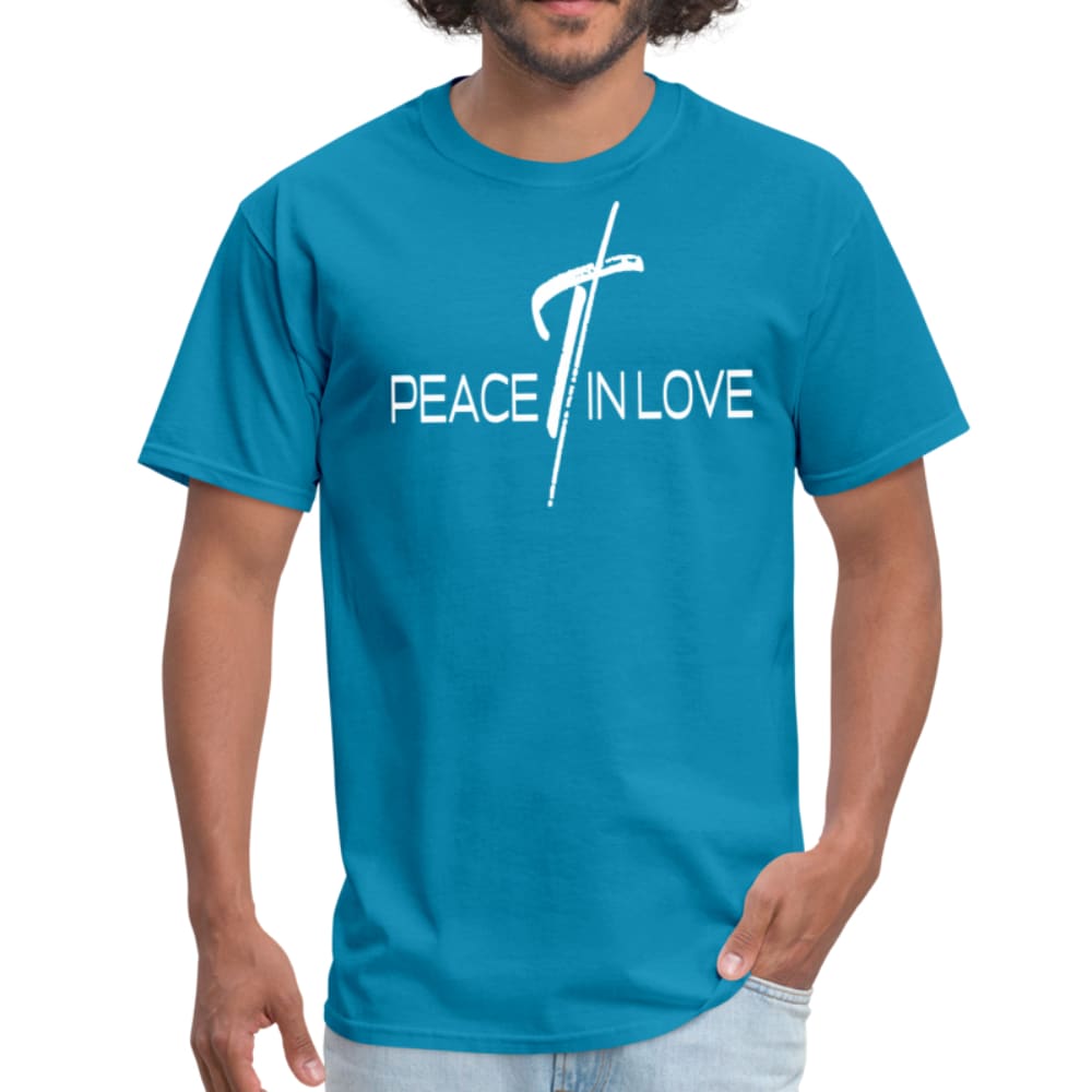 Men's T-shirt, Peace In Love  Graphic Tee by inQue.Style